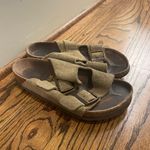 Birkenstock  Brown Khaki Suede Slip-On Sandals Photo 5