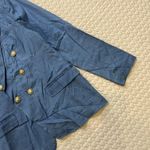 NWOT Rue De Femme Womens Blue Jacket Meduim Lightweight Work Casual Sz L Size L Photo 4