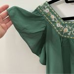 Max Studio Green Vice Embroidered Mini Dress Size Small Photo 8
