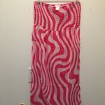 Venus New Women’s Lightweight Swimsuit Cover Up Pink White Size Xs Photo 4