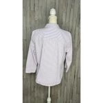 L.L.Bean Women's Large Purple Check Long Sleeve Button-Up Shirt Casual Photo 3