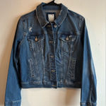 SO Women’s Blue Jean Jacket, Classic Oversized Denim Photo 0