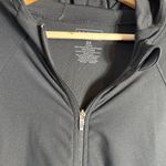 L.L.Bean Hooded Full Zip Workout Sweatshirt Jacket Women's 2X Black Outdoor Photo 5