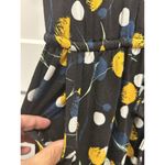 Simiar Fariry Women’s Size Medium Knit Tulip Floral Black Multicolor Midi Dress Photo 6