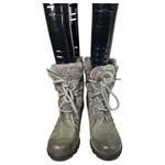 Sorel Joan of Arctic Wedge II Boot Quarry Green Sherpa Lined Women's Size 8 Photo 1