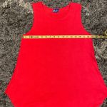 Womens Red Scoop Neck Tank Top Rayon Azules Brand Made in the USA Sz Medium Photo 3