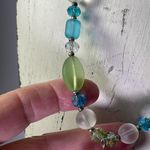Boutique Seaside necklace frosted starfish and ocean colored beaded necklace. Photo 2
