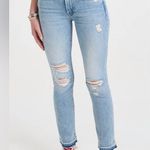 Mother Superior Rascal Ankle Undone Hem Jeans In Vacation Temptation Size 30 Blue Photo 0