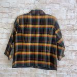 Anne Carson  100% Silk Plaid Zip Front Light Jacket Size Large Photo 2