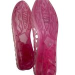 White Mountain Pink Jelly Shoes Polka Dot Cut Outs Small Wedge Heel Sz 9 Photo 8