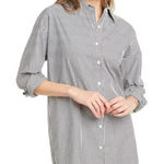 J. McLaughlin Flannery Striped Long Sleeve Collared Button Down Shirt Sz Medium Photo 0