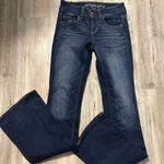 American Eagle  Outfitters Dark Wash  Super Stretch Flare Jeans Size 4 Photo 0