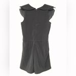 AQUA  black v neck ruffle romper size small new Photo 2