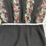 BCBGeneration Lace Long Sleeve Partian Open Back Floral Pattern Romper Sz 2 Photo 3