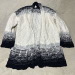 Akemi + Kin  Anthropologie cardigan sweater black white medium Photo 0