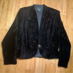 IN Group LTD Women’s Long Sleeve Bedazzled Dark Romantic Blazer Jacket,USA|Sz:8 Black Photo 3