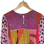 Anthropologie BL^NK LONDON Women’s Miranda Mixed Print Boho Top Photo 7