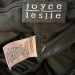 Joyce Leslie Vintage 90s Midnight Black halter mini body-con dress with attached belt XXS Photo 2