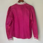 Vintage Circle T cowgirl rodeo shirt Women's Pink with Lace Trim Small Cowgirl Size 10 Photo 9