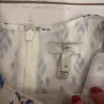 Joie  Brighton E Sleeveless Top and Dilys Ikat Cropped Pants Silk Set Baja Blue Photo 7