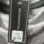 Just Polly Silver Metallic Tube Top With Ruched Sides NWT Size XL Photo 3