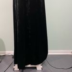 Andrea Jovine Vtg Y2K Black Velvet Embellished Shoulder Strap Maxi Dress Size M Photo 8