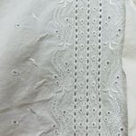 H&M White Embroidered Button Up Shirt Photo 8