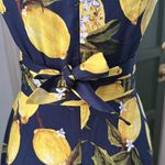 Lemon print dress Blue Photo 5