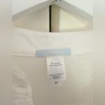 Eberjay Eberjey Cotton Blend White Gray Piping Mother of Pearl Button Down Size Small Photo 2