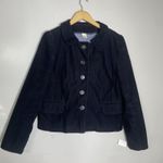 J.Crew  NAVY BLUE Corduroy Blazer Jacket Womens Size 10 Photo 1