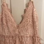 Tobi Light Pink Lace Dress Photo 3