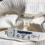 Madewell Crewneck Thong Bodysuit in Sleekhold Ribbed Back Cutout Cream XS NWT Photo 4