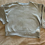 Calvin Klein Performance Cropped Crewneck Size Large Gray Athletic Sporty Photo 0