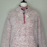 PINK - Victoria's Secret NWT Pink Victoria’s Secret Teddy Bear Quarter Zip Pull Over Sweatshirt Photo 1