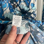 Rhode Emma Dress Woodstock Floral Blue Long Sleeve Dress Size L Photo 7