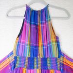 Ann Taylor New!  Petite‎ Madras Plaid Belted Halter Dress, size 2P Photo 10
