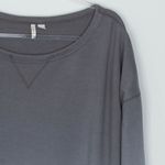 Cato Womens Ombre Crewneck Pullover Tunic Top Size XL Gray Long Sleeve Comfy Photo 1