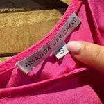 Amanda Uprichard  Pink Sleeveless Ruffle Hem Top Sz S Photo 2