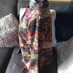 indigo. MOON Colorful Design Beaded Blazer Jacket S Photo 4