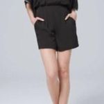 White House | Black Market 10 Romper Shorts Resort Embroidered Boho Kimono Sleeve Photo 0