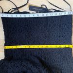 Donna Karan Donna Karen couture 100% cotton black lace crochet slip dress Photo 6