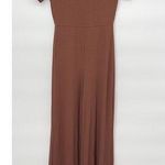 Urban Outfitters Women's Size S Brown Short Sleeve Bell Bottom Jumpsuit V-neck Photo 0