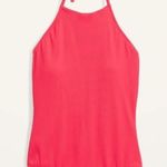 Old Navy NWOT Halter Neck One Piece Swimsuit In Cosmic rouge SZ-4X Photo 3