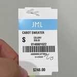 J. McLaughlin  Cabot Sweater Small NWT $248 100% Cashmere Turtleneck Green Solid Photo 5