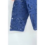 Coldwater Creek Coldwater Creek Midnight Blue Women's Cotton Blend Cardigan Laced Shrug Size PM Photo 7