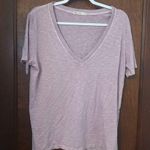 Marine layer  Boyfriend V-Neck in Heather Rose Size M Photo 2