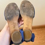 Fendi Flats Sandals Suede & Chiffon Tulle Mesh Ankle Wrap Bow Size EU 37 US 7 Photo 5