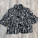 Trina Turk  Abstract Print Button Up Old Money Blazer Women's Size 6 Photo 0