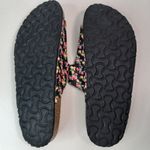 Unionbay Melissa 10M Cork Sole Floral Sandals Shoes in Black Multi Photo 2