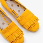 Boden Melody Suede Leather Flat Loafer Tassel Slip On Shoe Mustard Yellow EUR 42 Size 11 Photo 0